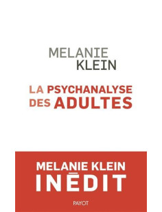 La psychanalyse des adultes