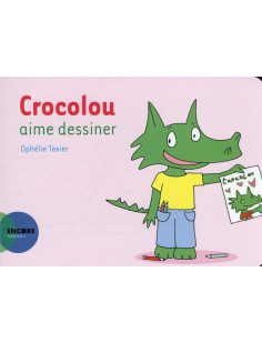 Crocolou aime dessiner