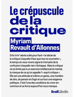 Le crepuscule de la critique