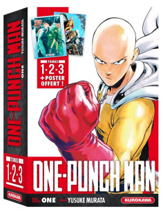 Coffret one-punch man - tomes 1 à 3 + poster