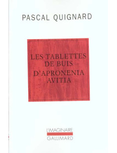 Les tablettes de buis d'apronenia avitia