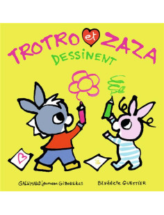 Trotro et zaza dessinent