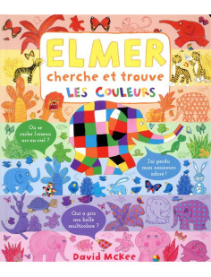 Elmer cherche et trouve - les couleurs