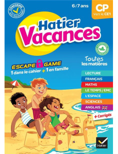 Cahier de vacances 2023 du cp vers le ce1 6/7 ans