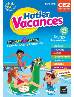 Cahier de vacances 2023 du ce2 vers le cm1 8/9 ans