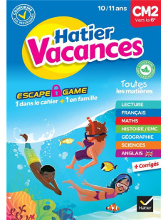 Cahier de vacances 2023 du cm2 vers la 6e 10/ 11 ans