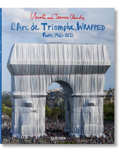 Christo and jeanne-claude. l’arc de triomphe, wrapped