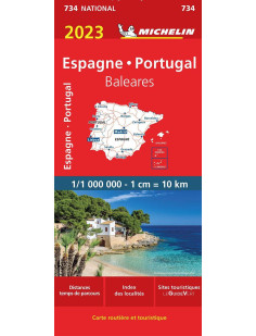 Carte nationale espagne, portugal 2023