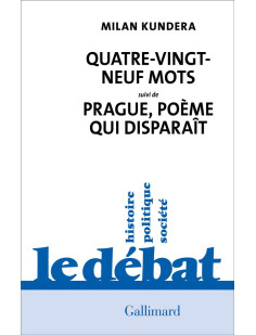 Quatre-vingt-neuf mots / prague, poème qui disparaît