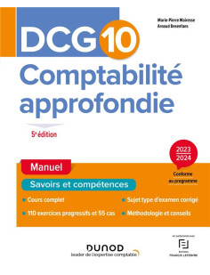 Dcg 10 : comptabilite approfondie  -  manuel (edition 2023/2024)