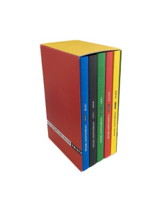 Coffret histoire d'une couleur en 5 volumes : bleu, noir, vert, rouge et jaune