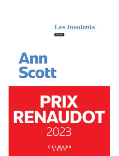 Les insolents - prix renaudot 2023