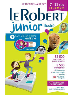 Le robert junior : dictionnaire illustre et son dictionnaire en ligne : 7/11 ans