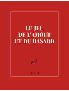 Carnet carré "le jeu de l'amour et du hasard" (papeterie)