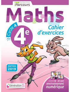 Cahier d'exercices iparcours maths 4e (2019)