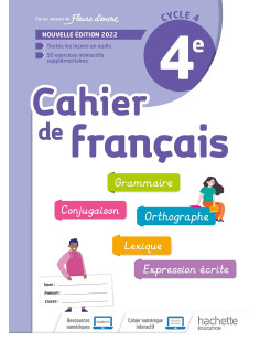 Cahier de français cycle 4/4e - cahier d'activités - ed. 2022