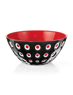 Bol murrine ? 30 cm noir/rouge