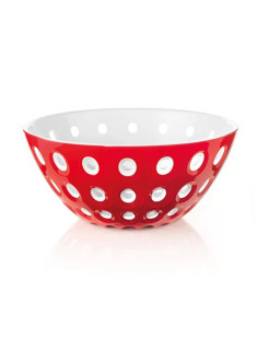 Bol murrine ? 30 cm rouge/blanc