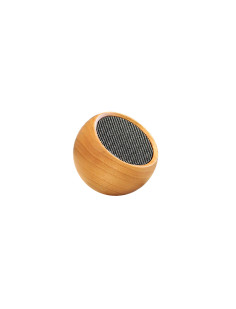 Mini enceinte bluetooth tumbler bois clair
