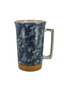 Grand mug eventail bleu