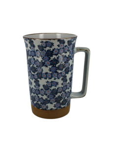 Grand mug fleur bleu