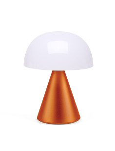 Lampe led lexon mina l 17 cm - orange