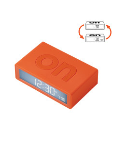 Reveil lexon - flip + orange