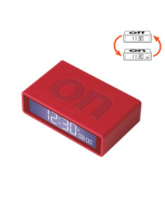 Reveil lexon - flip + rouge