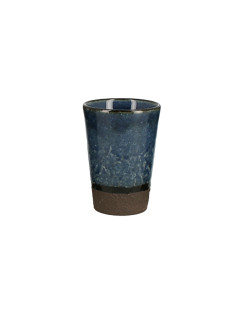 Longue tasse japonaise bleue