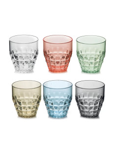 6 verre bas tiffany guzzini