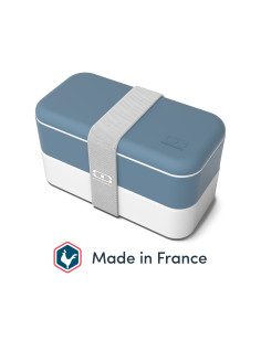 Boite repas monbento  bleu naturel - lunch box