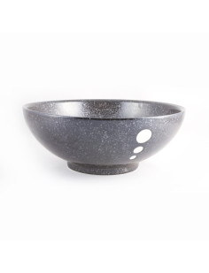 Bol ramen noir point blanc