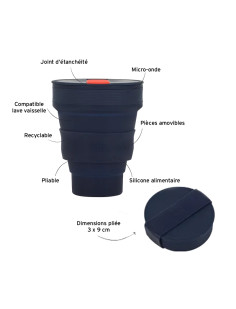 Tasse pliable bleue lund london