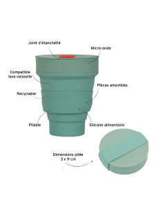 Tasse pliable verte lund london