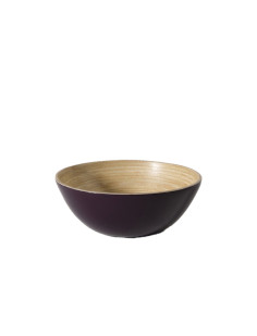 Bol en bambou prune
