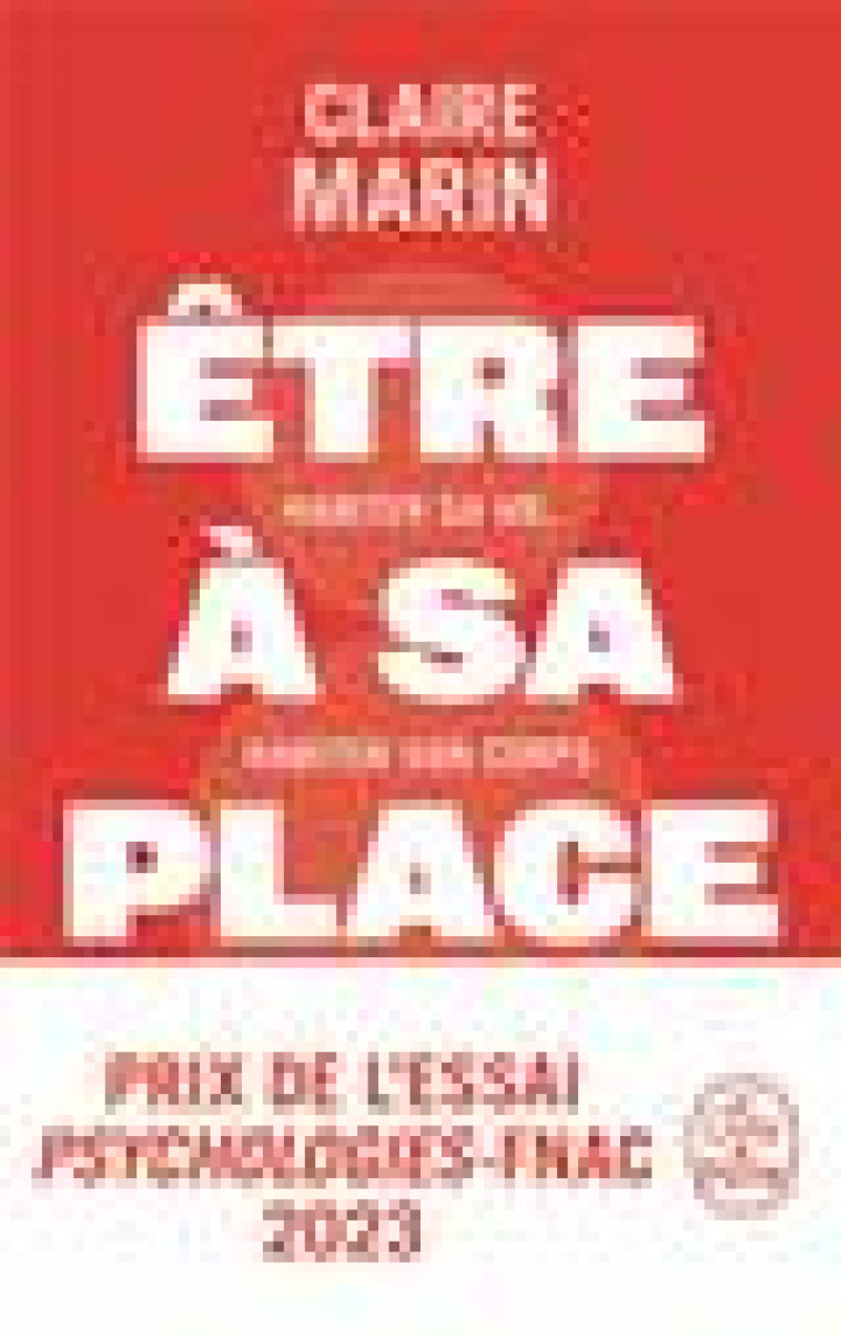 ETRE A SA PLACE - MARIN CLAIRE - LGF/Livre de Poche