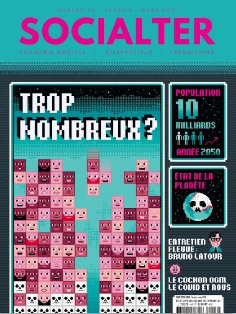 Socialter N°44 - Trop nombreux ? Février 2021  -  Collectif - SOCIALTER