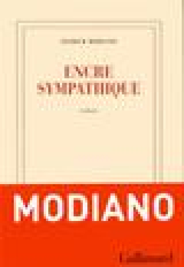 ENCRE SYMPATHIQUE - MODIANO PATRICK - GALLIMARD