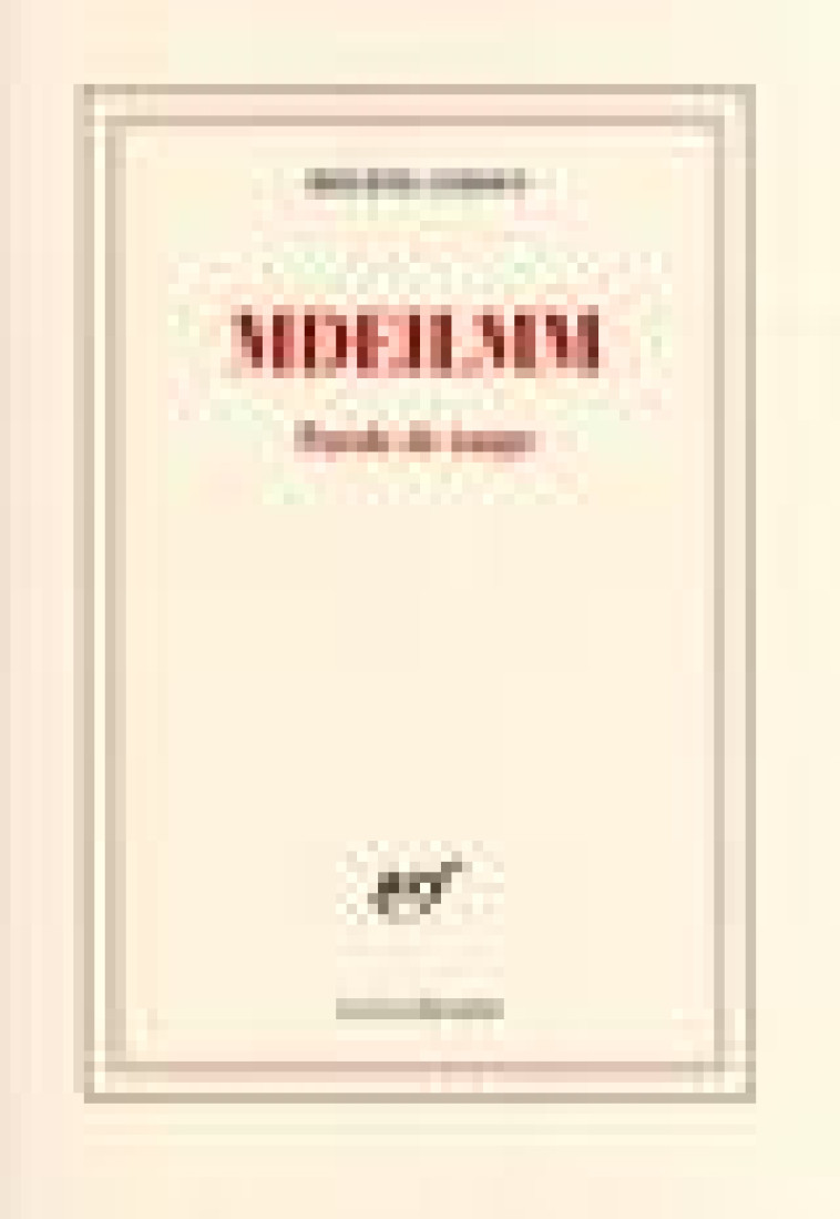 MDEILMM - PAROLE DE TAUPE - CIXOUS HELENE - GALLIMARD