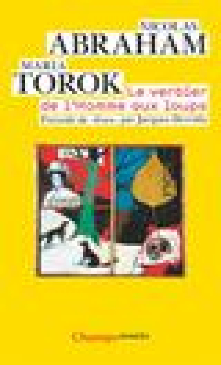 LE VERBIER DE L-HOMME AUX LOUPS - ABRAHAM/TOROK - FLAMMARION