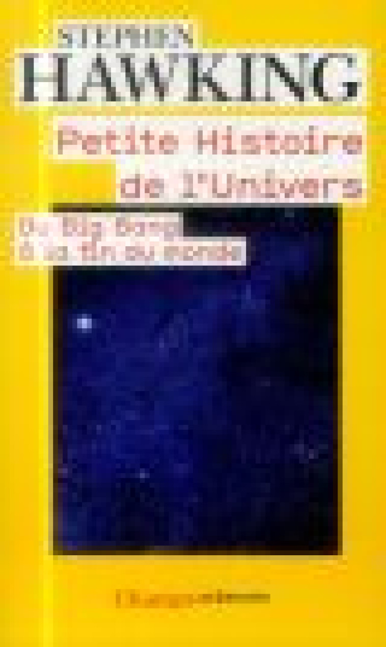 PETITE HISTOIRE DE L-UNIVERS - DU BIG BANG A LA FIN DU MONDE - HAWKING STEPHEN - Flammarion