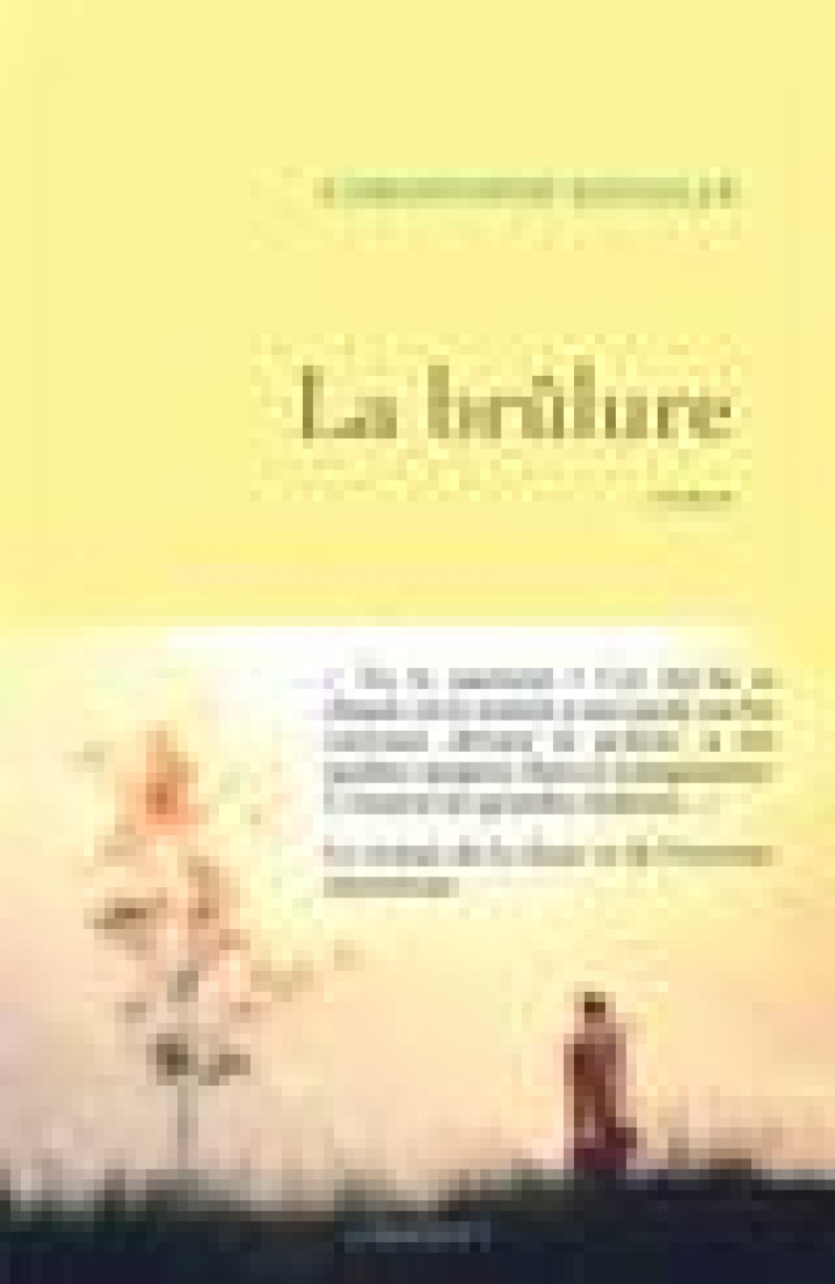 LA BRULURE - ROMAN - BATAILLE CHRISTOPHE - GRASSET