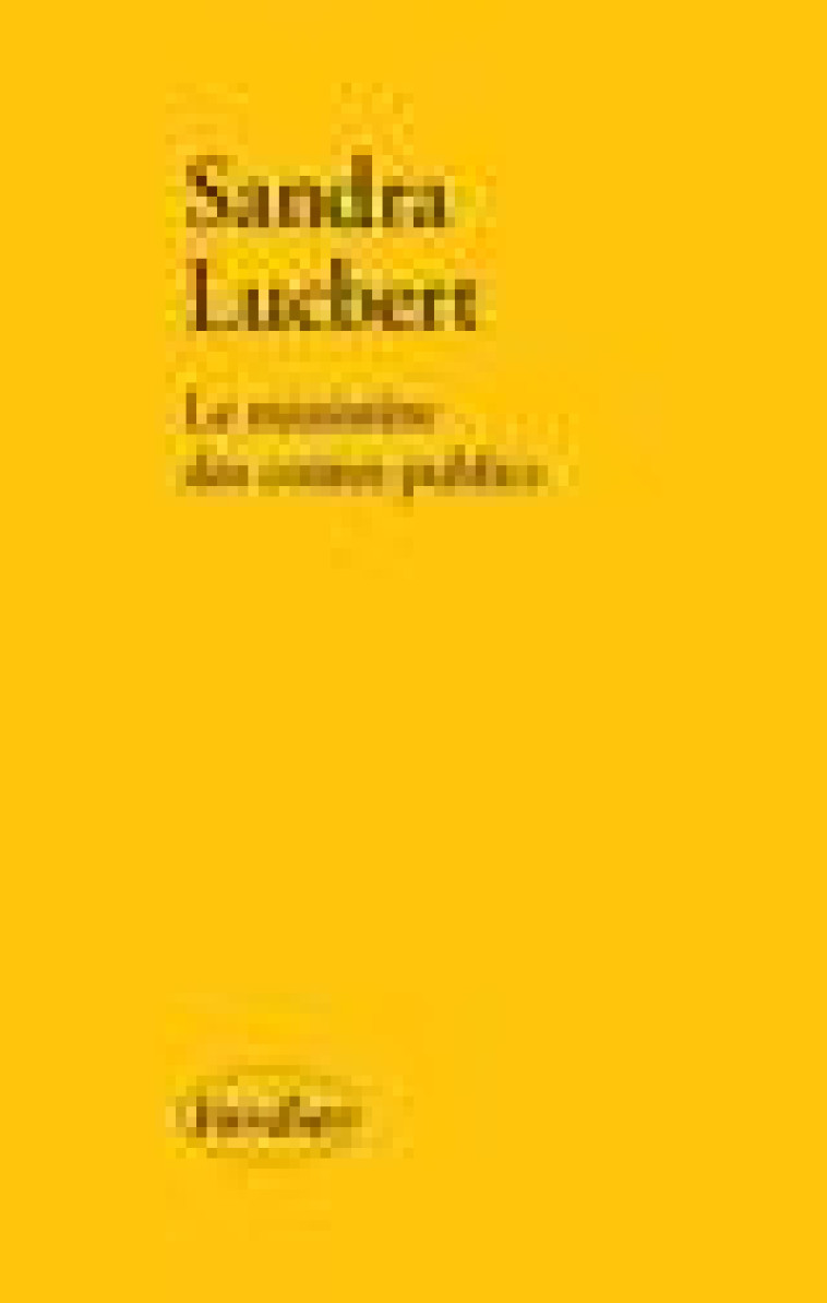 LE MINISTERE DES CONTES PUBLICS - LUCBERT SANDRA - VERDIER