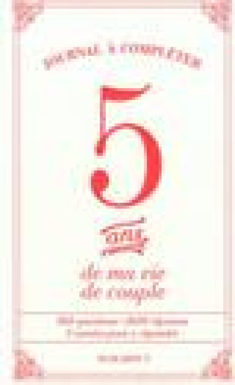 5 ANS DE MA VIE DE COUPLE - COLLECTIF - MARABOUT