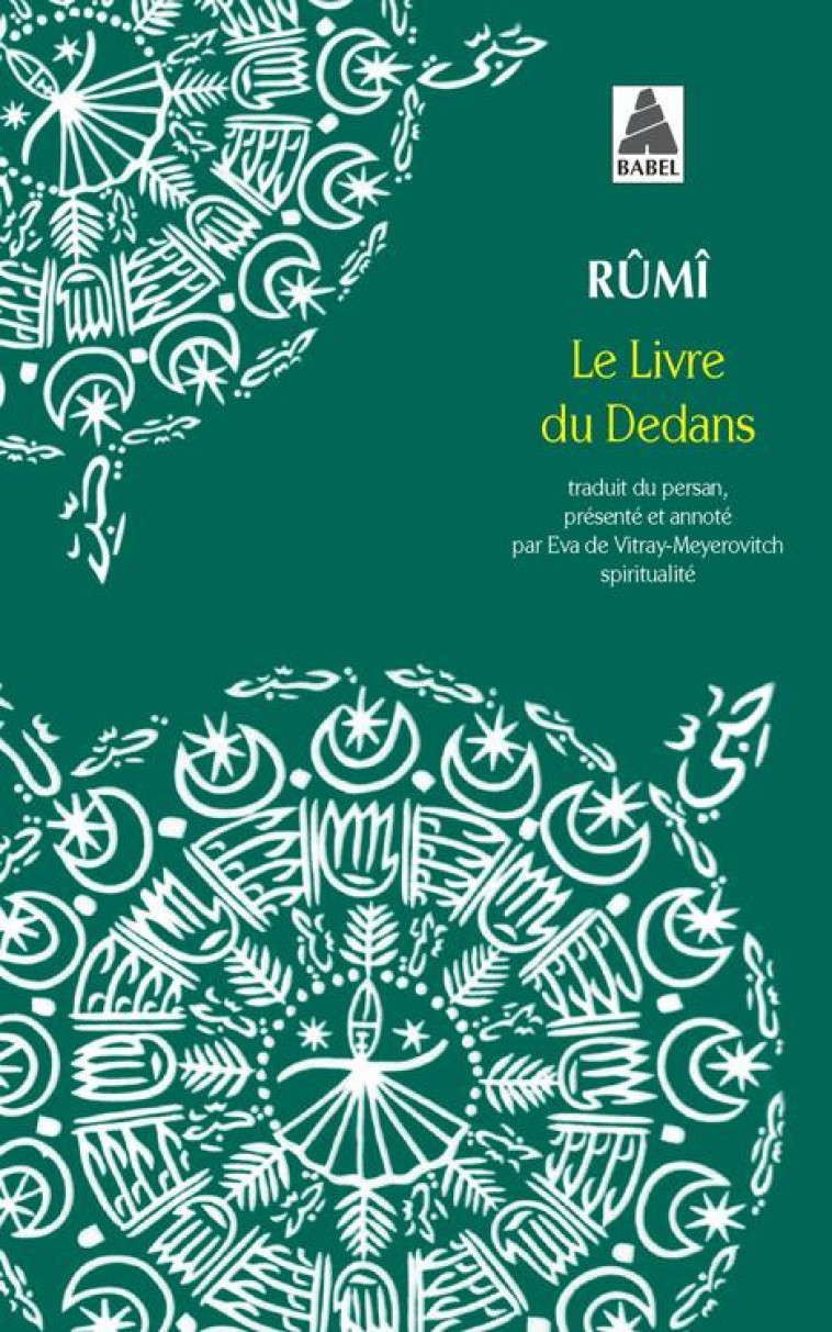 LE LIVRE DU DEDANS - RUMI - ACTES SUD