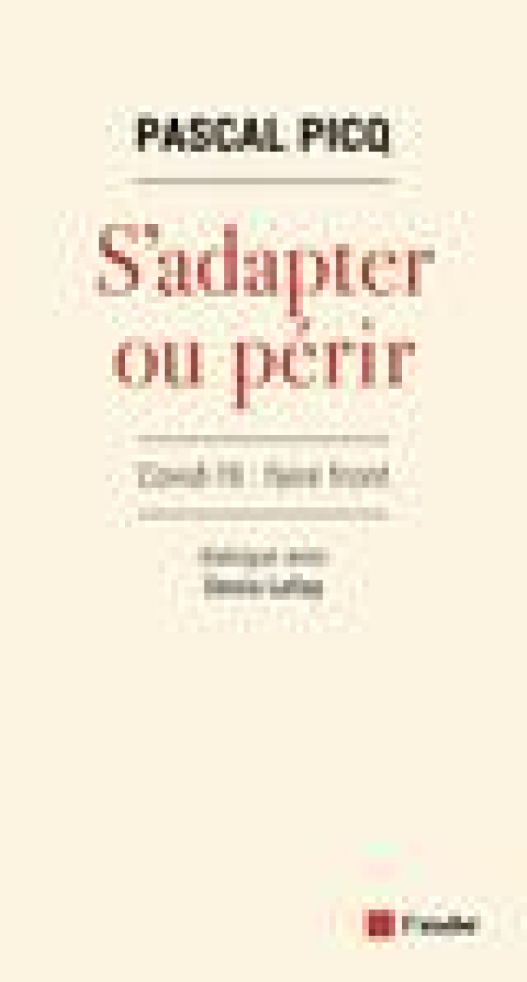 S-ADAPTER OU PERIR - PICQ PASCAL - AUBE NOUVELLE