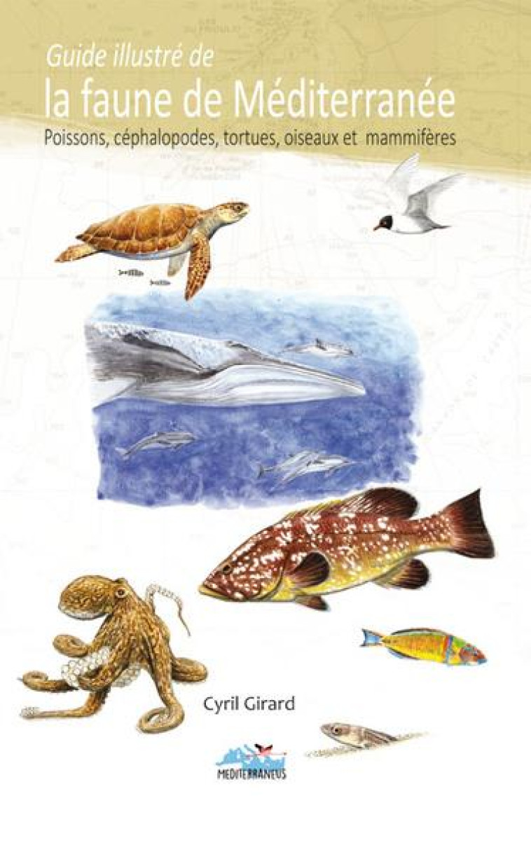 GUIDE ILLUSTRE DE LA FAUNE DE MEDITERRANEE POISSONS, CEPHALOPODES, TORTUES, OISEAUX ET MAMMIFERES - GIRARD CYRI - MEDITERRANEUS
