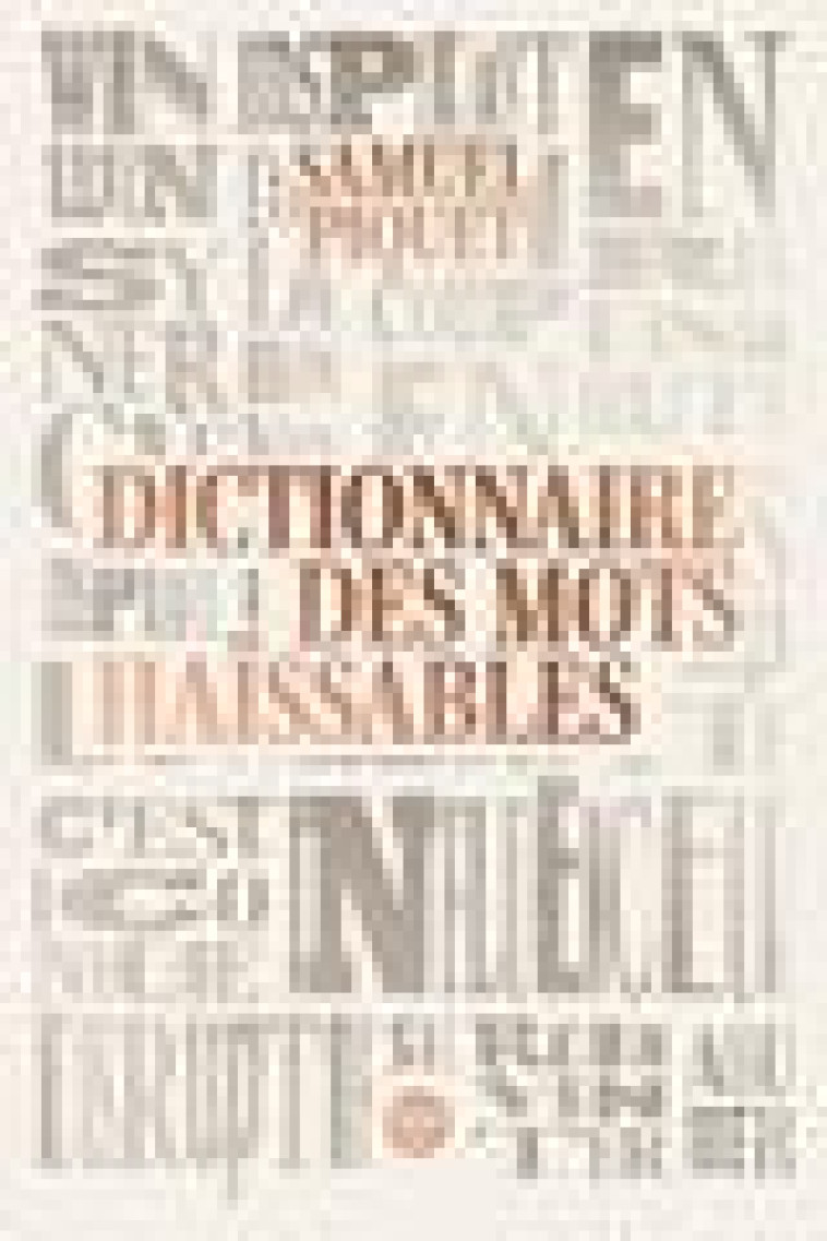 DICTIONNAIRE DES MOTS HAISSABLES - PIQUET SAMUEL - LE CHERCHE MIDI