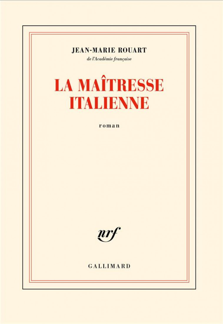 LA MAITRESSE ITALIENNE - Littérature francophone - LITTERATURE - Librairie  L'Opuscule