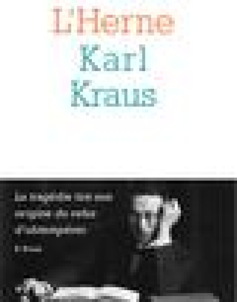 KARL KRAUS - COLLECTIF - L'HERNE